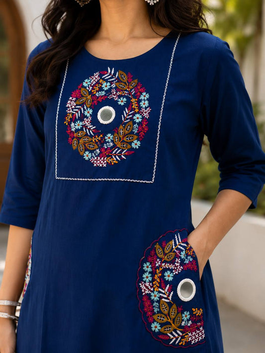 Embroidered Floral Kurta Set Collection