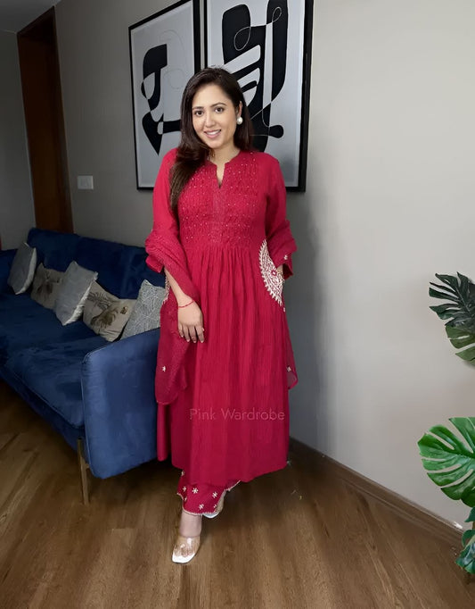 Premium Embroidered Anarkali Kurta Set â€“ Festive & Casual Wear