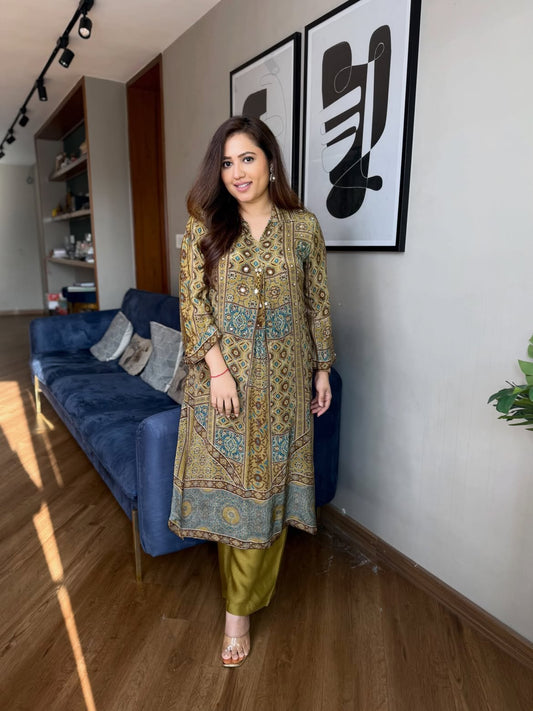 Werson Women's Kurta Palazzo Set with Dupatta