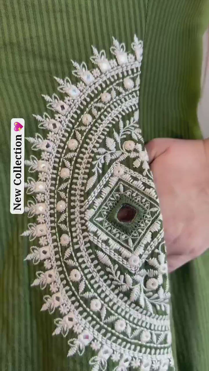 Premium Embroidered Anarkali Kurta Set – Festive & Casual Wear