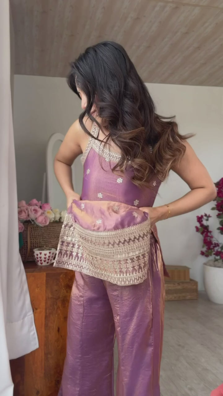 Women Ethnic Motifs Embroidered Regular Kurti with Sharara & With Dupatta